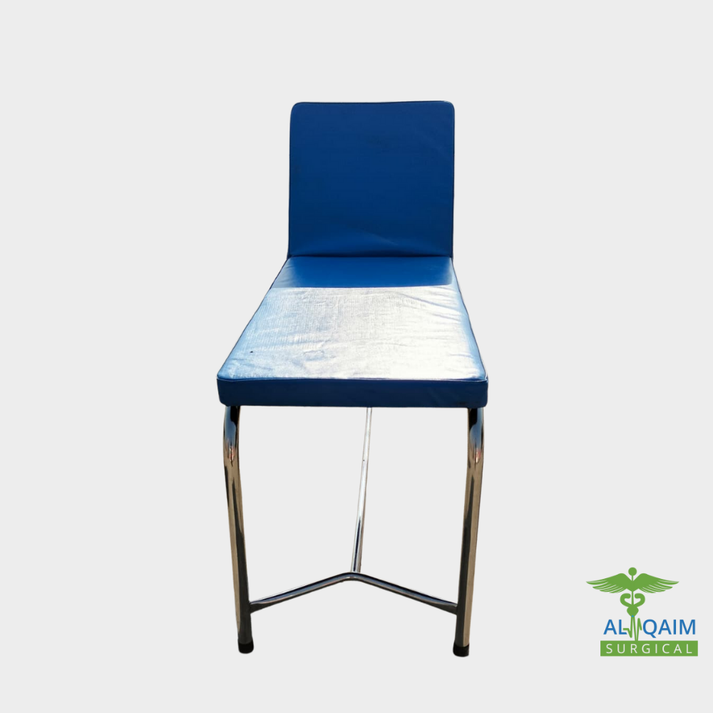 Stainless Steel Patient Examination Stool with Backrest
