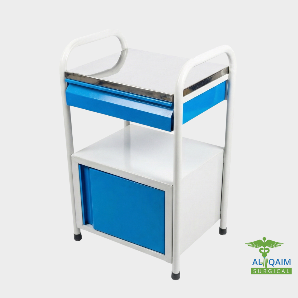 Bed Side Cabnit With Stainless Steel Top