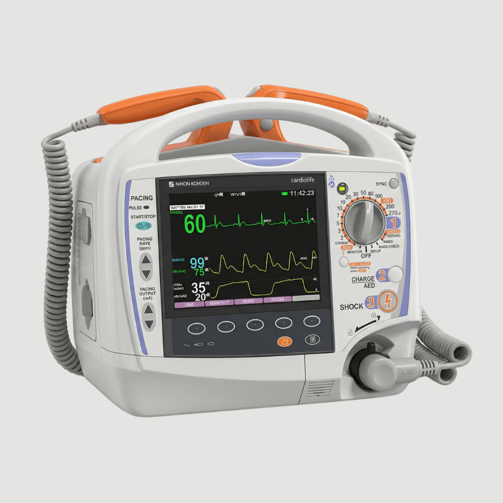 Nihon Kohden Cardiolife TEC-5621 Defibrillator with Pacing | Advanced ICU Monitor