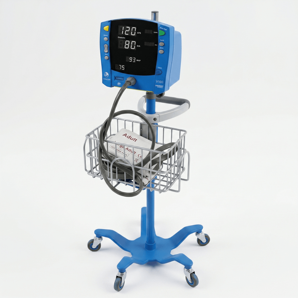 Vital Sign Monitor Three Parameters GE Dinamap With Accessories