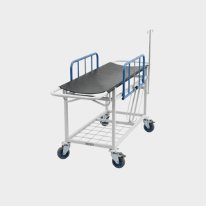 Stretcher with side guards, cylinder option and mesh